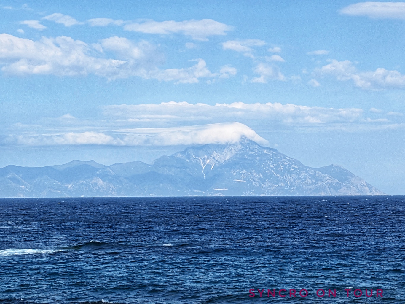 Berg Athos in Sicht